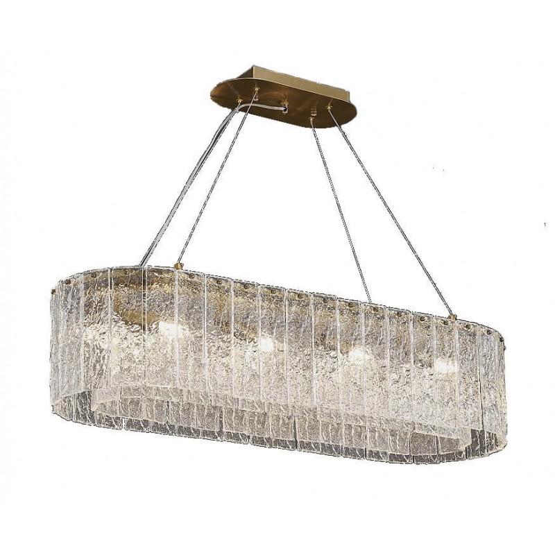 Подвесная люстра Newport 10820/90 brass oval Подвесная люстра Newport 10820/90 brass oval