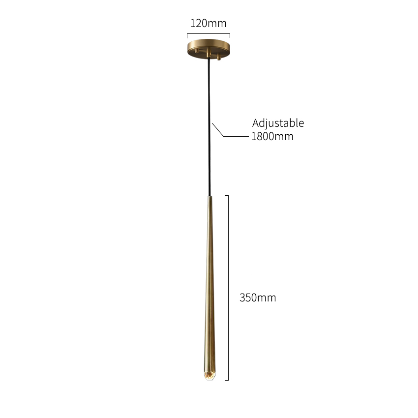 Подвесной светильник Delight Collection MT8863-1H antique brass