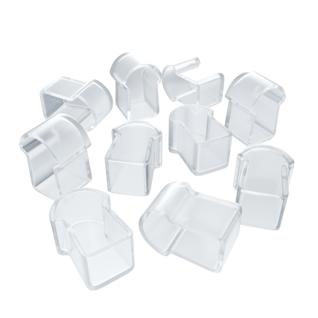 Комплект (10шт) заглушек пластиковых для светодиодного неона Apeyron 17-49 RGB 220В 09-150