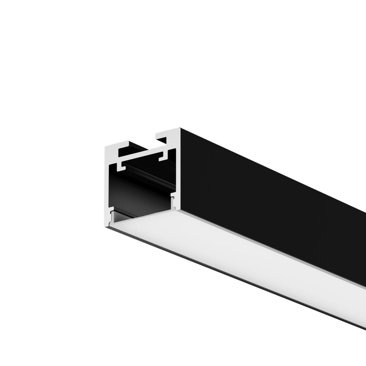 Алюминиевый профиль накладной-подвесной Maytoni Led Strip ALM-2522-B-2M 633013 Алюминиевый профиль накладной-подвесной Maytoni Led Strip ALM-2522-B-2M 633013