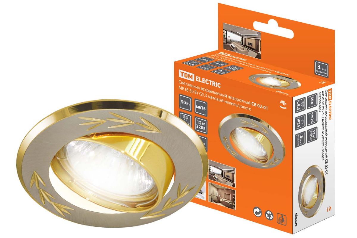 Встраиваемый светильник TDM Electric СВ 02-01 SQ0359-0001 Встраиваемый светильник TDM Electric СВ 02-01 SQ0359-0001