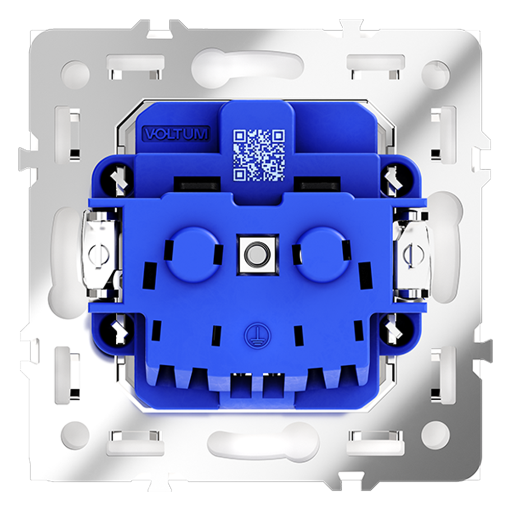 Розетка Voltum S70 VLS040101 (белый глянцевый)