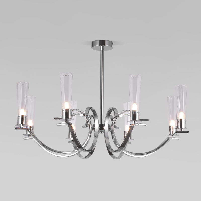 Люстра на штанге Eurosvet Rosher 60141/8 хром a060336 Люстра на штанге Eurosvet Rosher 60141/8 хром a060336