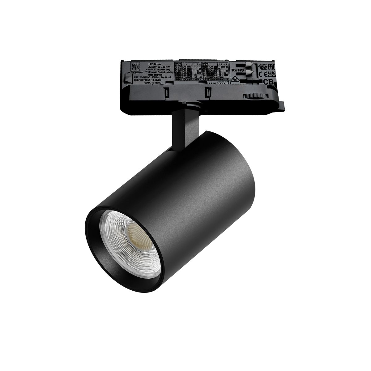 Трековый трехфазный светильник Quattro LED с адаптером Lightstar Alta Base A5247QT (215247 + 594037)