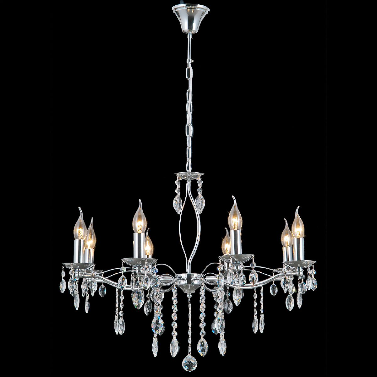 Подвесная люстра Illumico IL0266-8PSQ-24 CR CASTOR Подвесная люстра Illumico IL0266-8PSQ-24 CR CASTOR