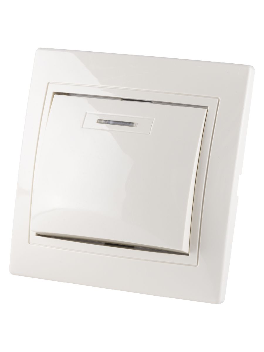 Выключатель одноклавишный с подсветкой Таймыр TDM Electric SQ1814-0104