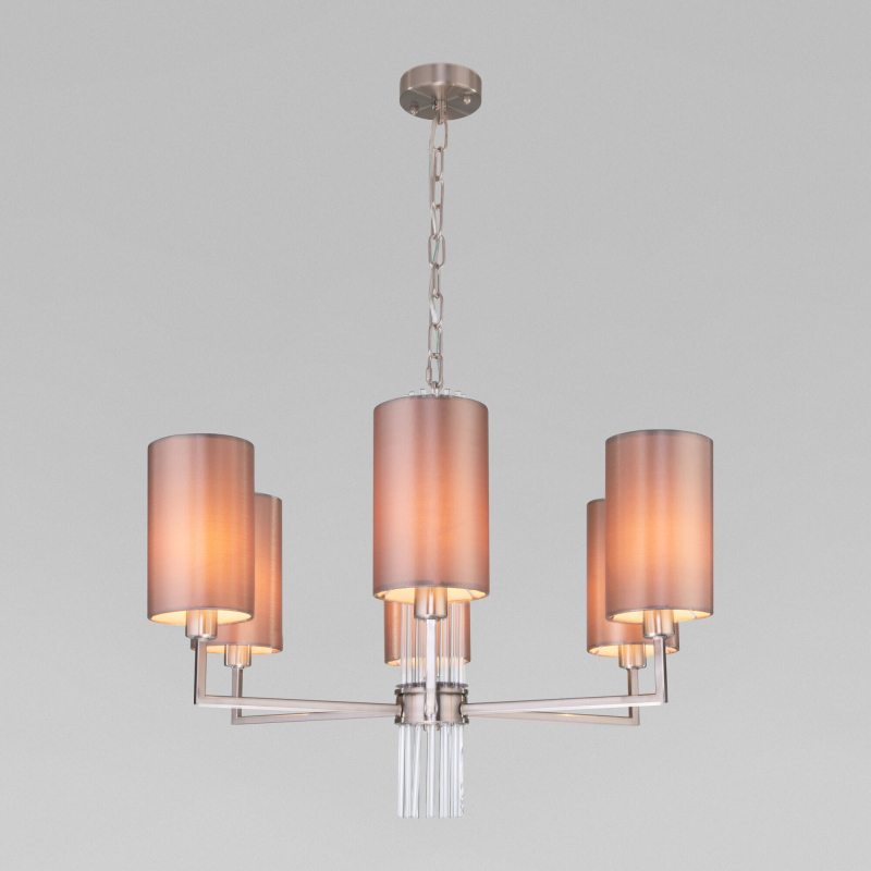 Подвесная люстра Eurosvet Soffio 60134/6 никель Подвесная люстра Eurosvet Soffio 60134/6 никель