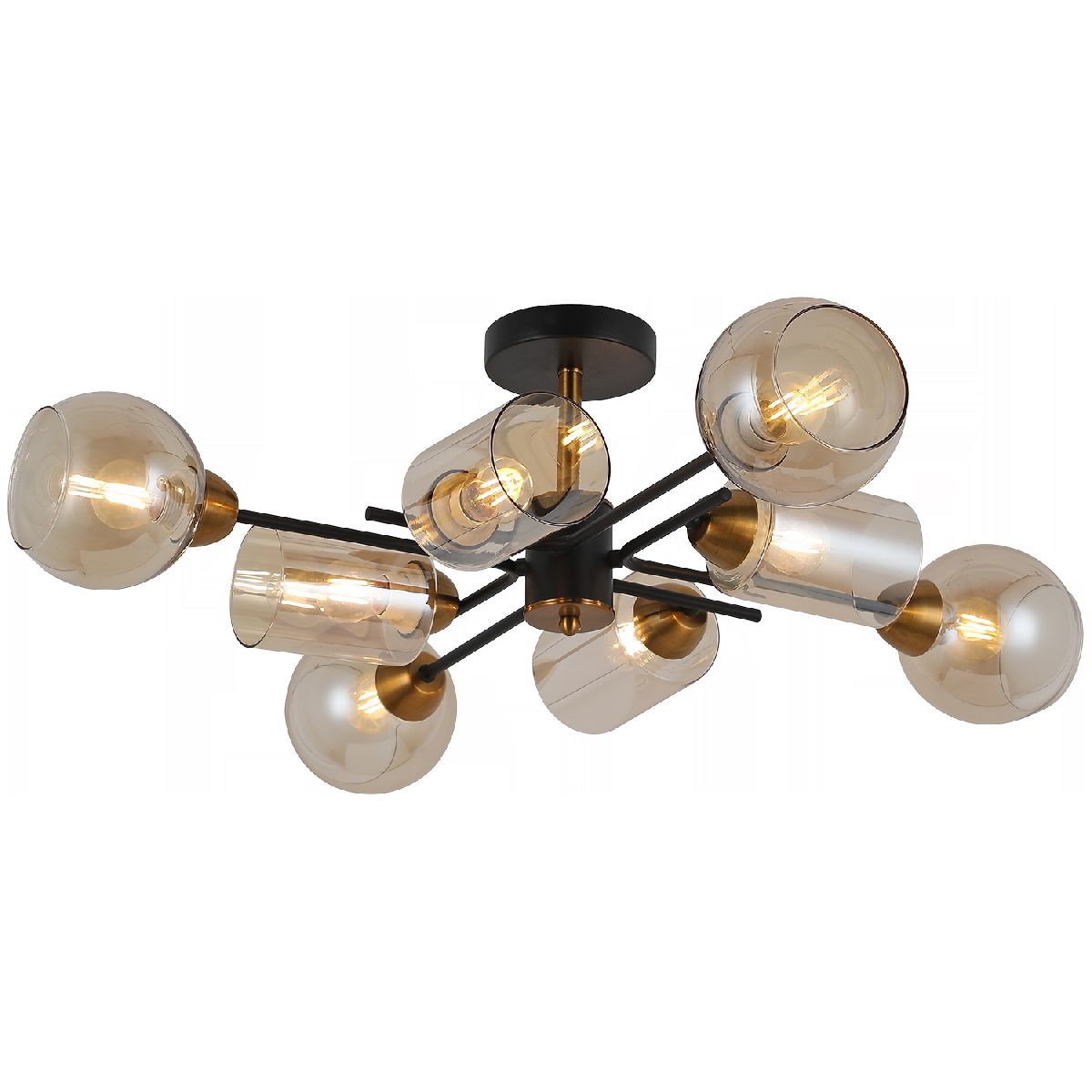 Люстра на штанге Illumico IL8243-8COU-79 BK GD Люстра на штанге Illumico IL8243-8COU-79 BK GD