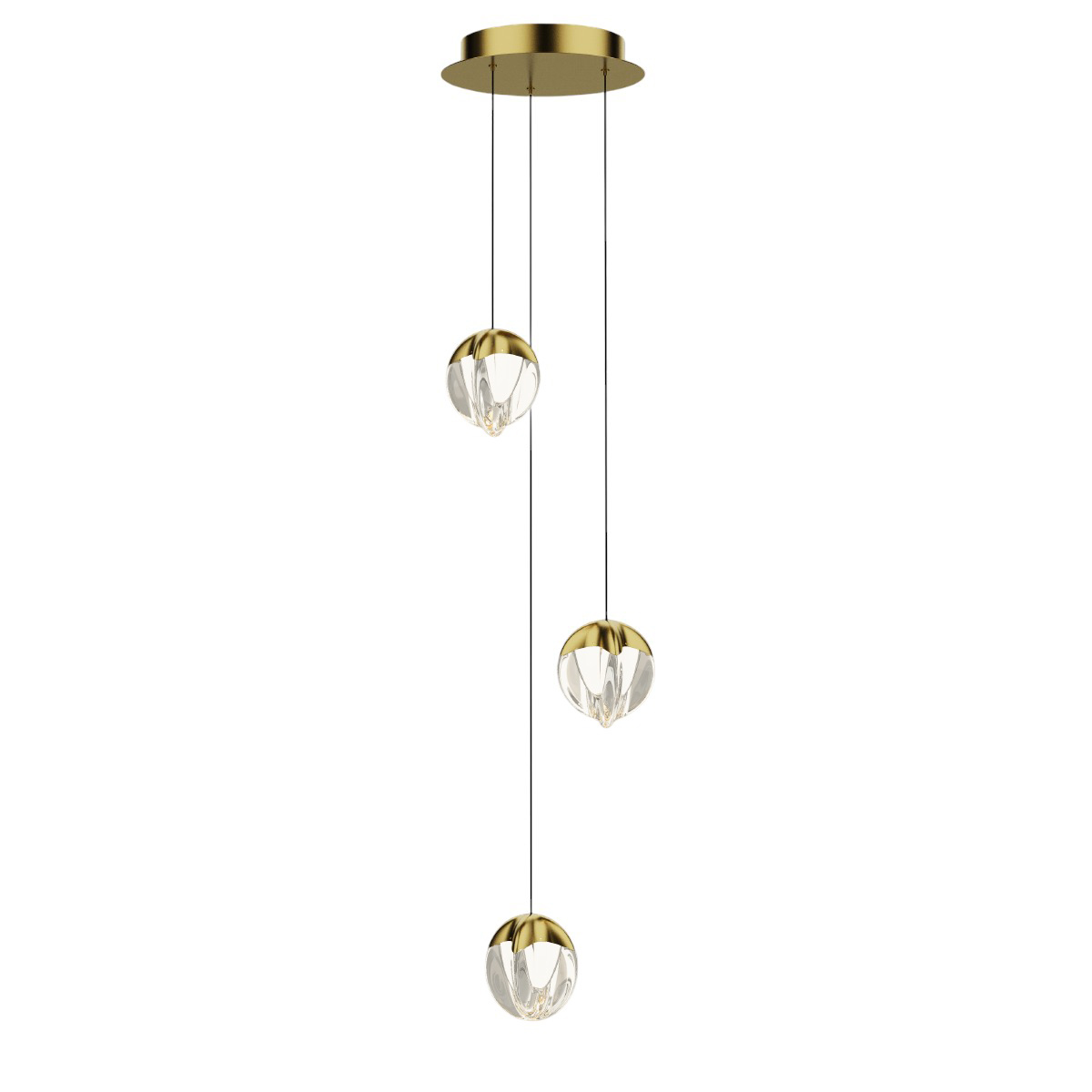 Подвесной светильник Delight Collection MD24001033-3A gold/clear