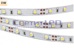 Лента LED, IP33, 12V, SMD2835, 4.8W/м, 60LED/м, нейтральный белый, ECO