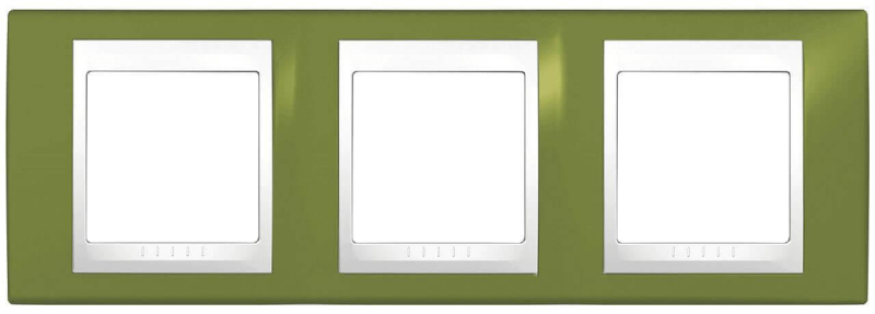 Рамка 3-постовая Schneider Electric Unica Хамелеон MGU6.006.866