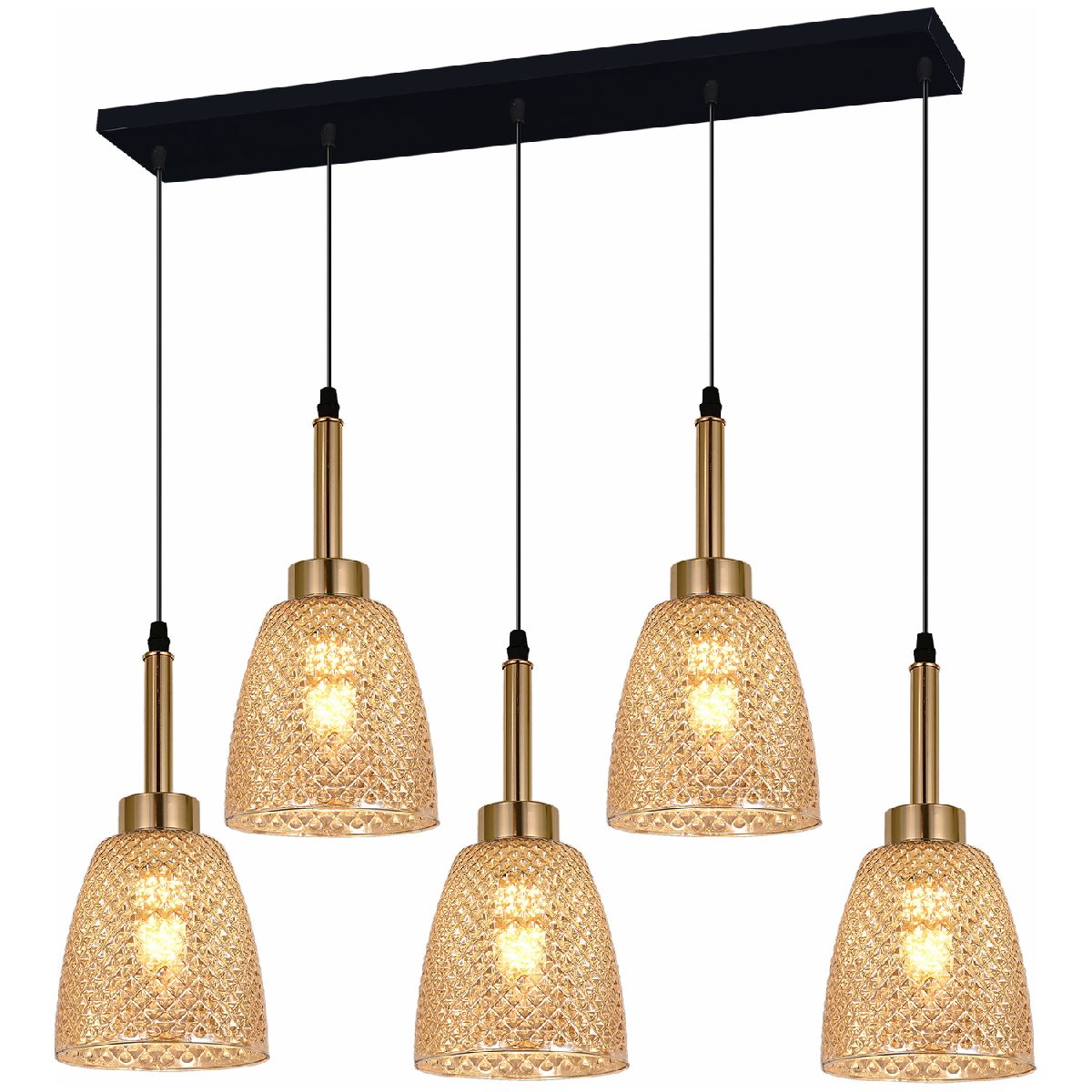 Подвесная люстра Reluce 09011-0.9-05L AMBER Подвесная люстра Reluce 09011-0.9-05L AMBER