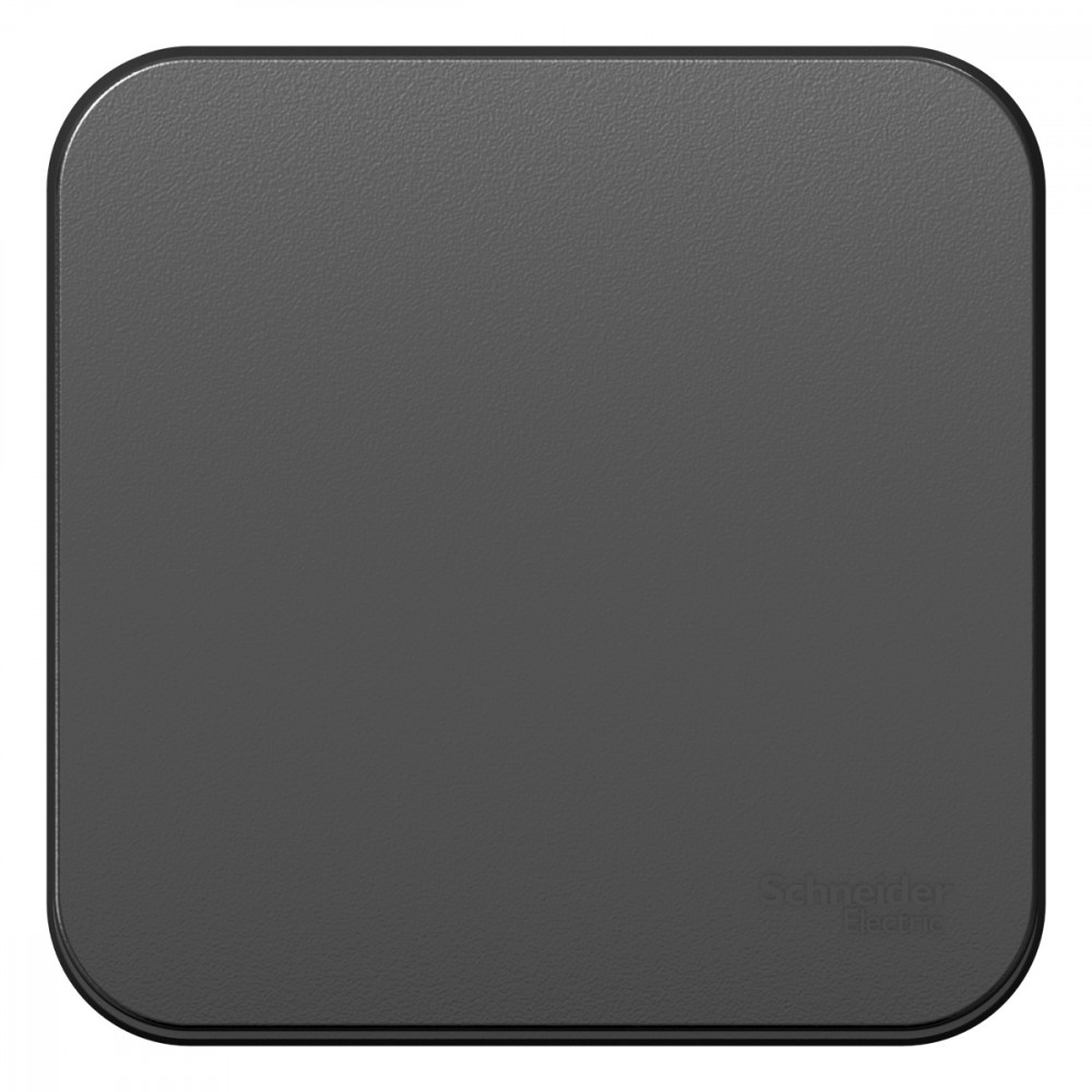 Выключатель 1-клавишный 10А 250B изолир. Пластина Systeme Electric Blanca наруж Антрацит BLNVA101016