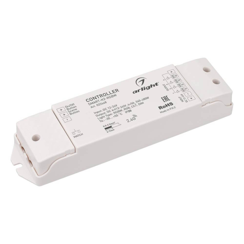Контроллер Arlight SMART-K2-RGBW 022668 Контроллер Arlight SMART-K2-RGBW 022668