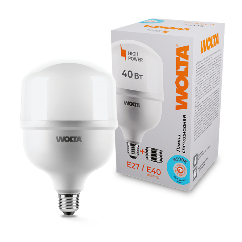 Светодиодная лампа Wolta 25WHP40E27/40