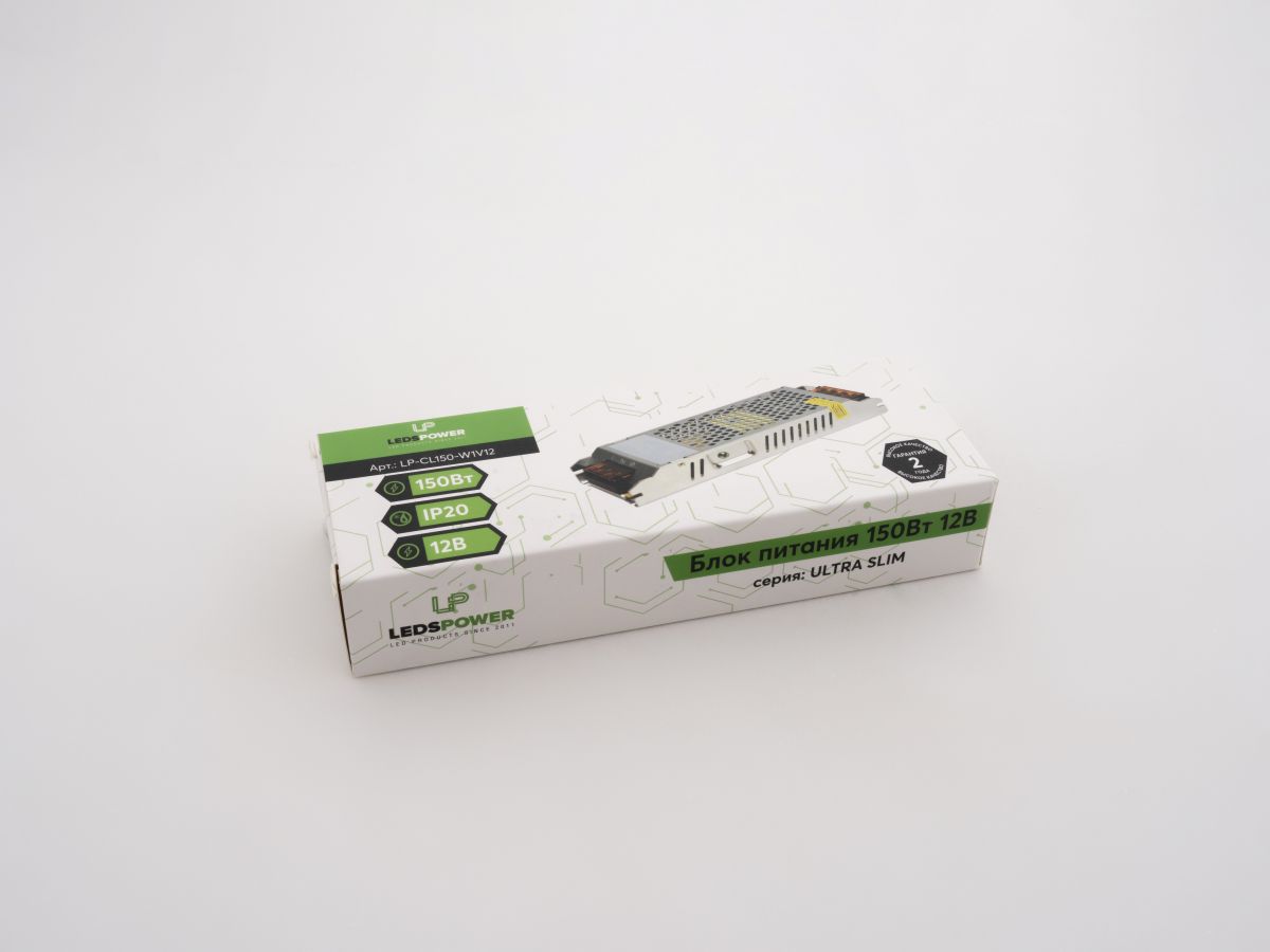 Блок питания LEDS POWER 150Вт 12В ULTRA SLIM 000848