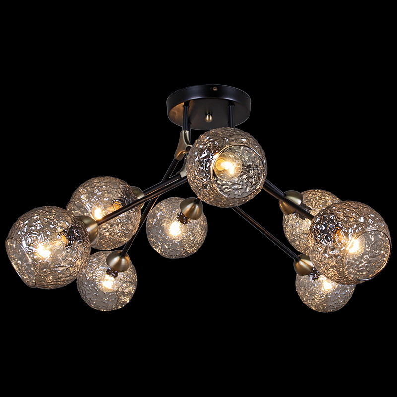 Люстра на штанге Illumico IL0264-8CSQ-79 BK AB Люстра на штанге Illumico IL0264-8CSQ-79 BK AB