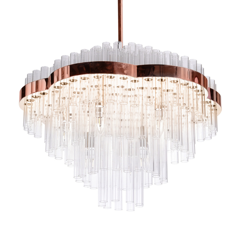 Подвесная люстра Delight Collection Crystal Chemistry GP15071-L RG Подвесная люстра Delight Collection Crystal Chemistry GP15071-L RG