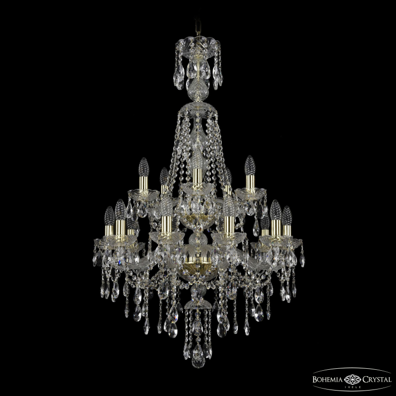 Подвесная люстра Bohemia Ivele Crystal 1415/10+5/220/XL-104/2d G