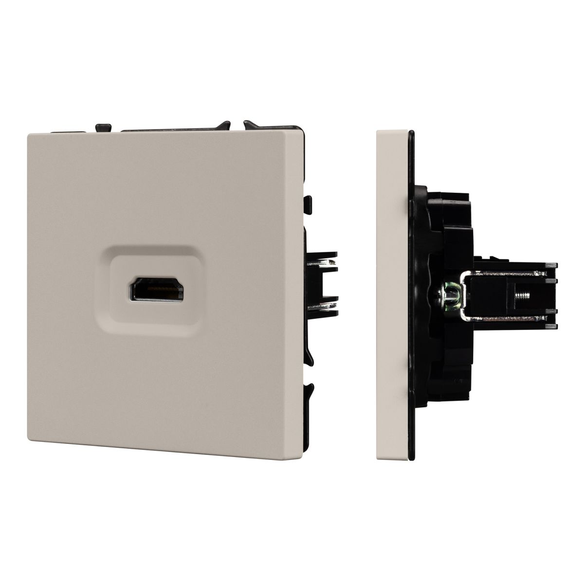Механизм HDMI розетки Arlight SCT-NOBE-MHD1-SFPL-CA (Кашемир) 061842
