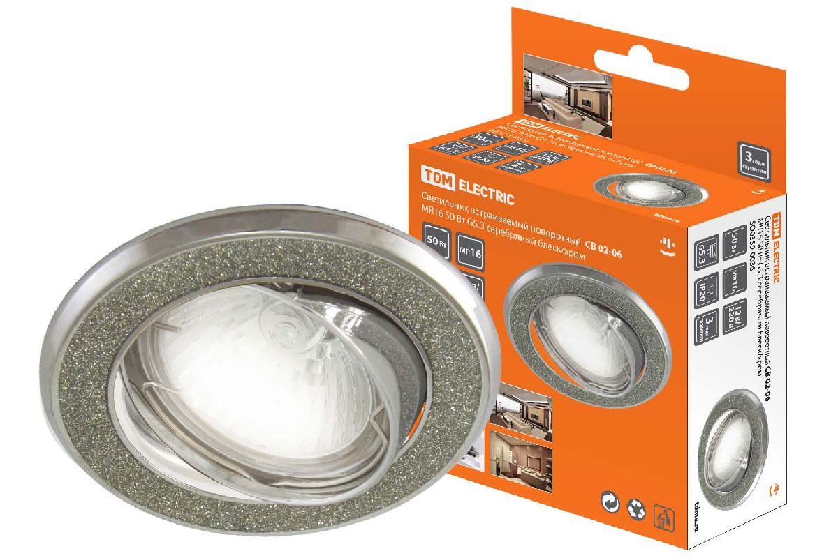 Встраиваемый светильник TDM Electric СВ 02-06 SQ0359-0036 Встраиваемый светильник TDM Electric СВ 02-06 SQ0359-0036