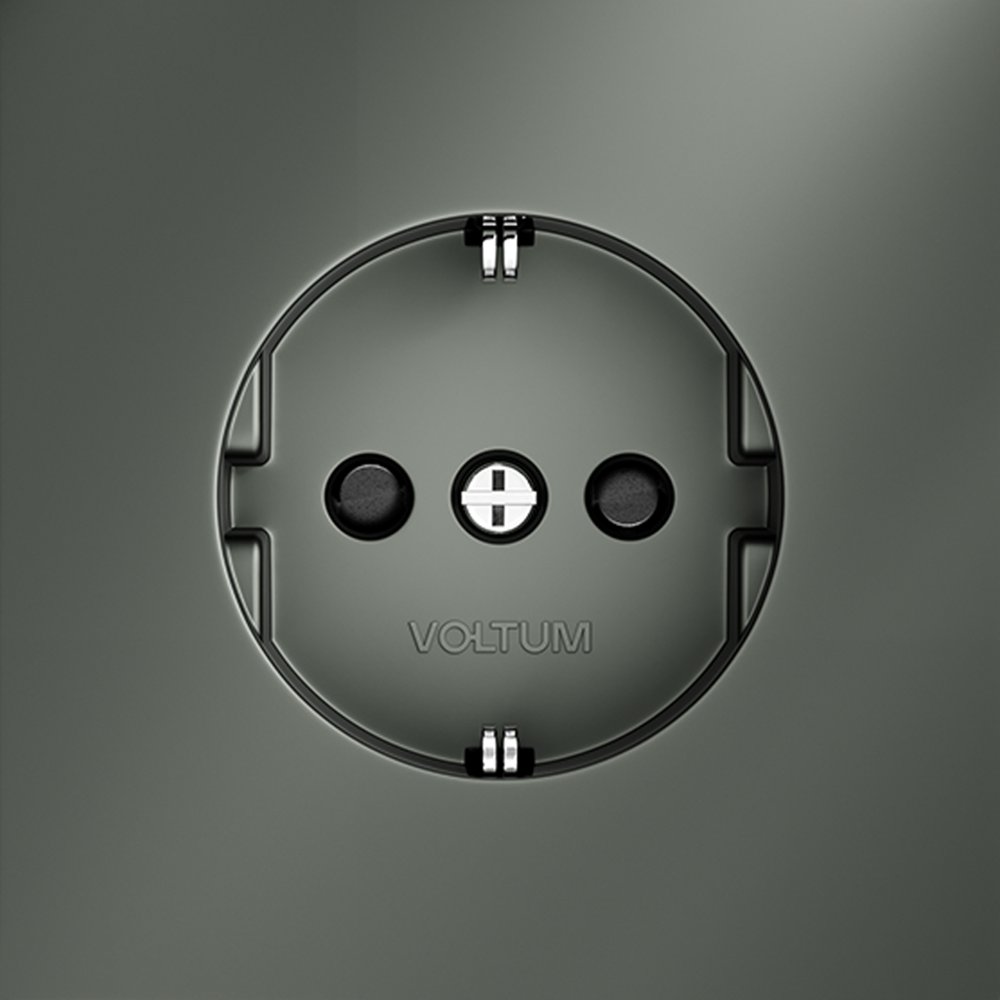 Розетка со шторками Voltum S70 VLS040206 (титан)