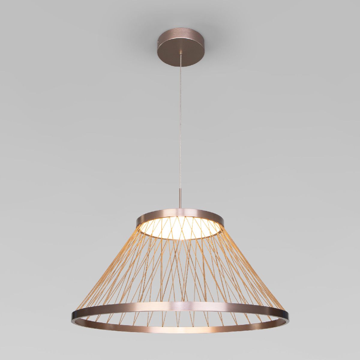 Подвесная люстра Eurosvet Cesta 40017/1 LED коричневый a069288 Подвесная люстра Eurosvet Cesta 40017/1 LED коричневый a069288