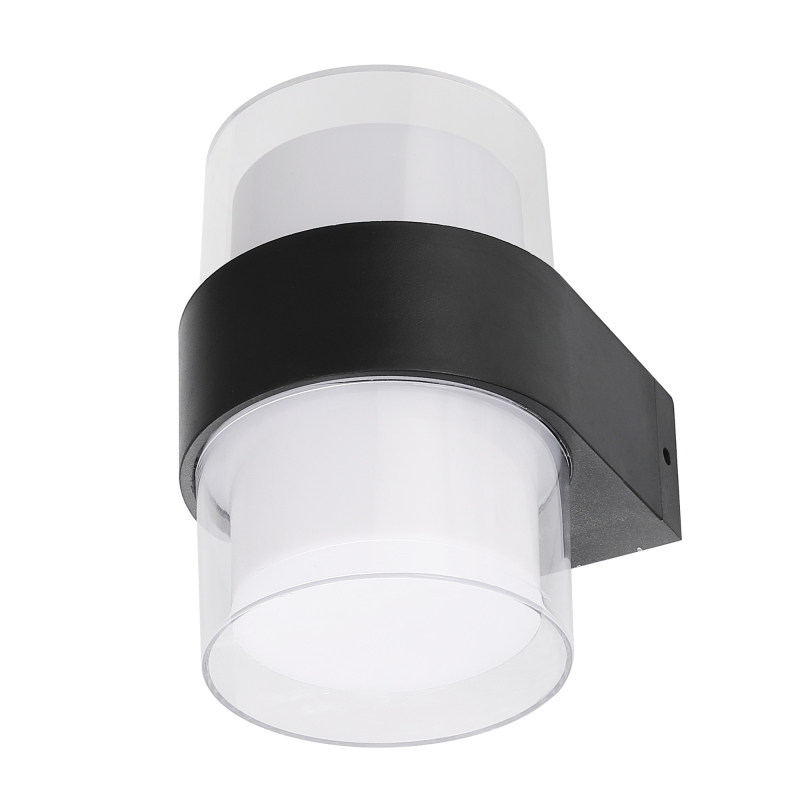 Уличный настенный светильник Uniel ULU-P22B-2x5W/4000K IP65 BLACK UL-00010516 Уличный настенный светильник Uniel ULU-P22B-2x5W/4000K IP65 BLACK UL-00010516