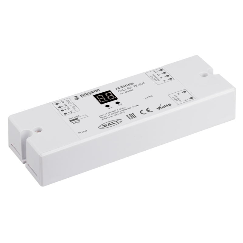 Диммер Arlight Dali-501-TE-SUF (230V, 2.2A) 026403 Диммер Arlight Dali-501-TE-SUF (230V, 2.2A) 026403