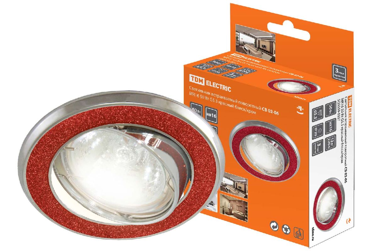 Встраиваемый светильник TDM Electric СВ 02-06 SQ0359-0037 Встраиваемый светильник TDM Electric СВ 02-06 SQ0359-0037