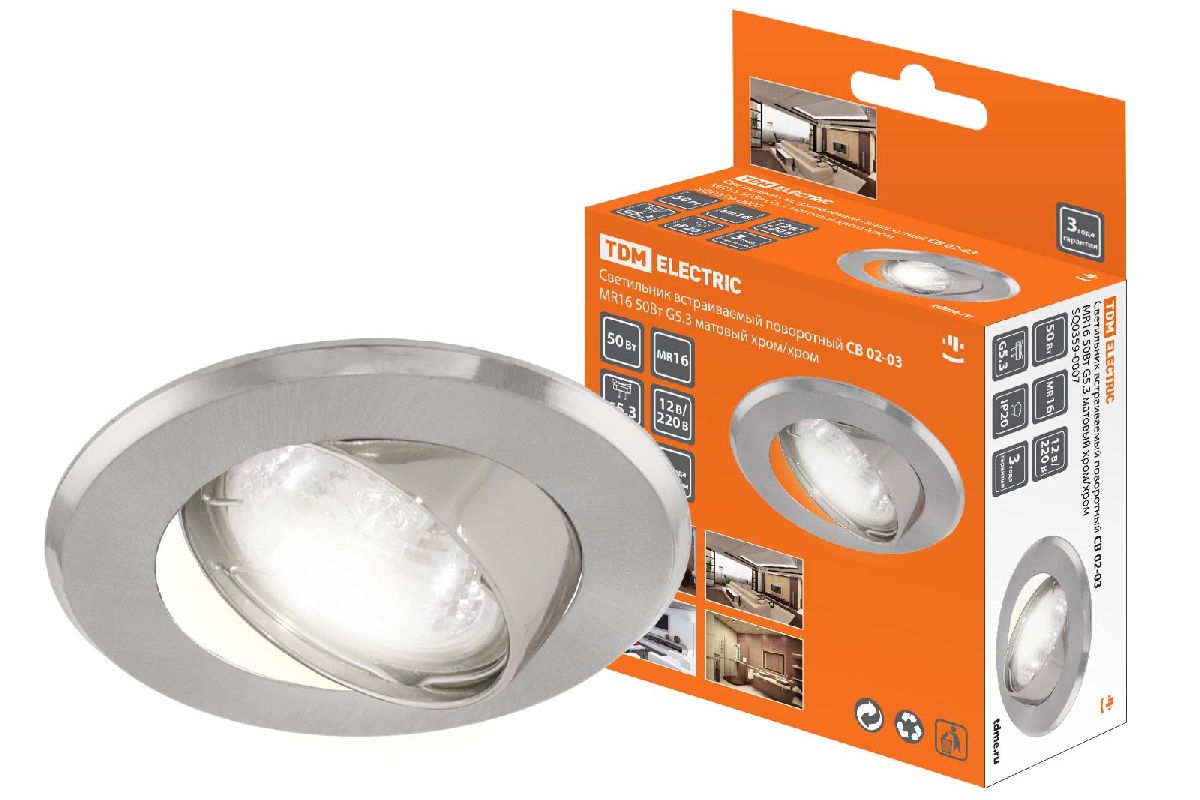 Встраиваемый светильник TDM Electric СВ 02-03 SQ0359-0007 Встраиваемый светильник TDM Electric СВ 02-03 SQ0359-0007