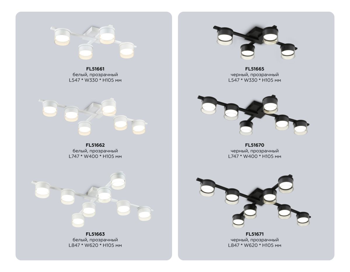 Потолочный светильник Ambrella Light Comfort FL51670