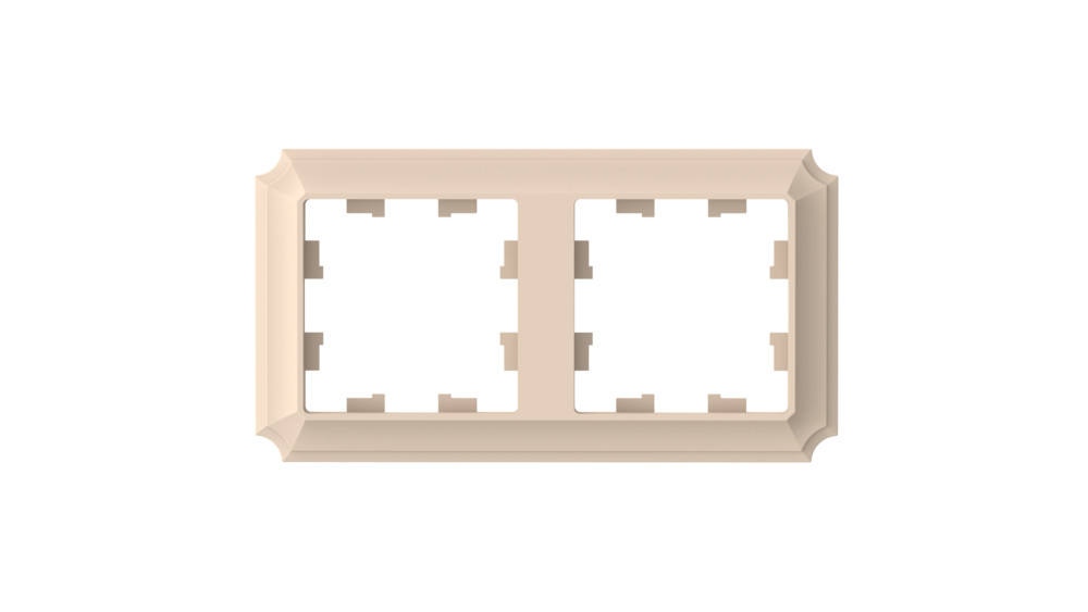 Рамка 2-ая, универсальная Systeme Electric AtlasDesign Antique Песочный ATN101202