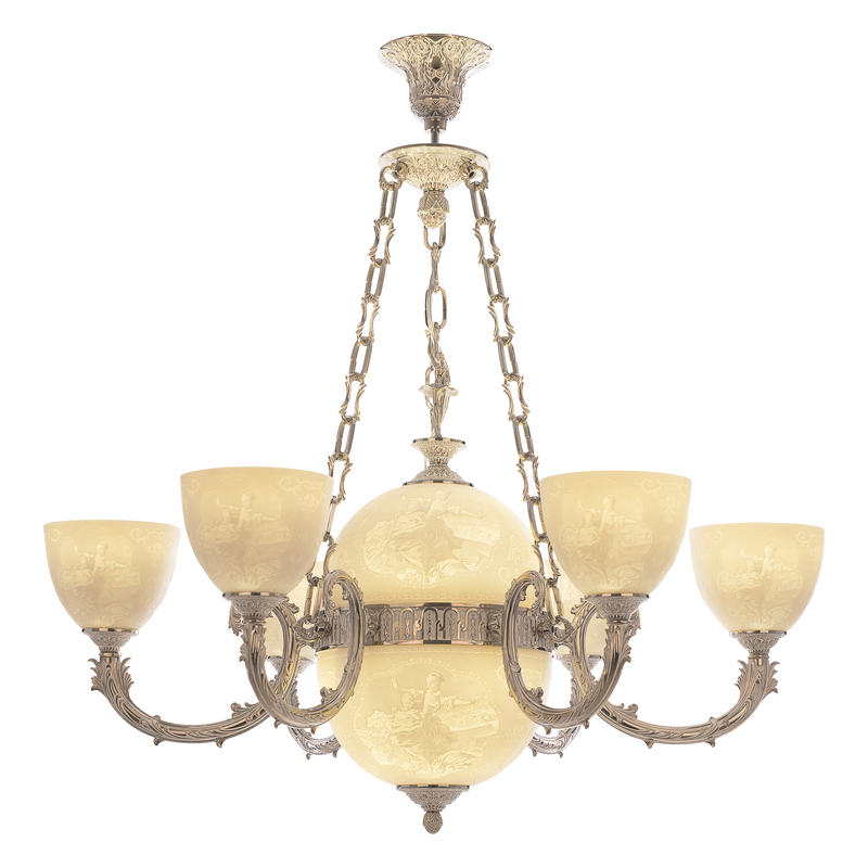 Подвесная люстра Bohemia Ivele Crystal Florence 71009P/6/210 NW P1 U Pair FD2M