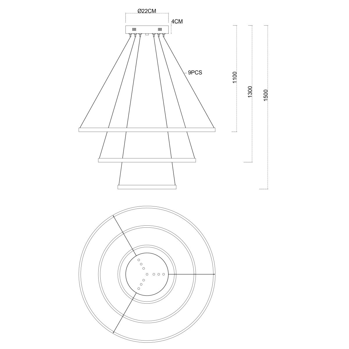 Потолочная чаша Favourite Canopy 4591-220-9GD