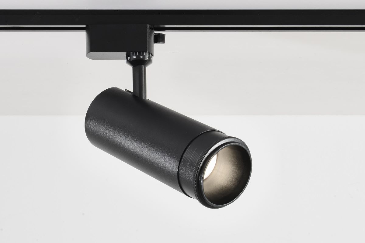 Трековый однофазный светильник Crystal Lux CLT 0.31 021 BK 3CCT ZOOM