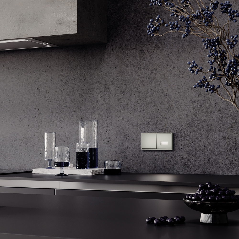 Выключатель с самовозвратом одноклавишный Voltum S70 VLS010604 (шелк)