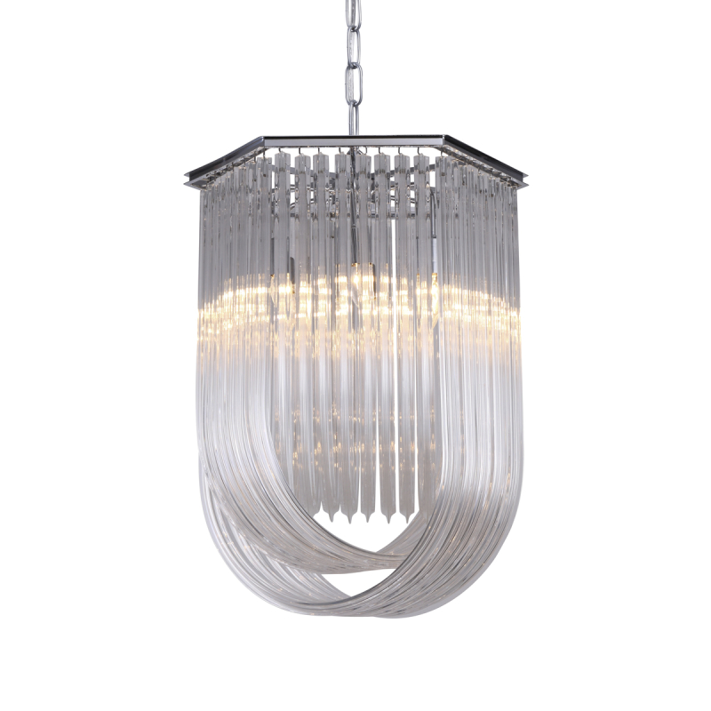 Подвесной светильник Delight Collection Murano Glass KR0116P-6/A chrome Подвесной светильник Delight Collection Murano Glass KR0116P-6/A chrome