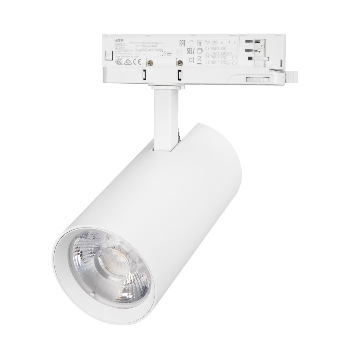 Трековый трехфазный светильник Arlight LGD-GERA-4TR-R90-30W Warm SP3000-Fruit (Белый, 55 deg, 230V) (IP20 Металл) 060108