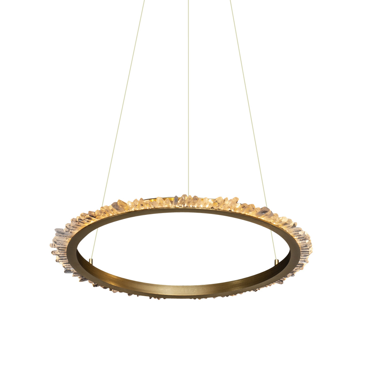 Подвесной светильник Delight Collection Quartz Halo MD20020154-1A satin gold Подвесной светильник Delight Collection Quartz Halo MD20020154-1A satin gold