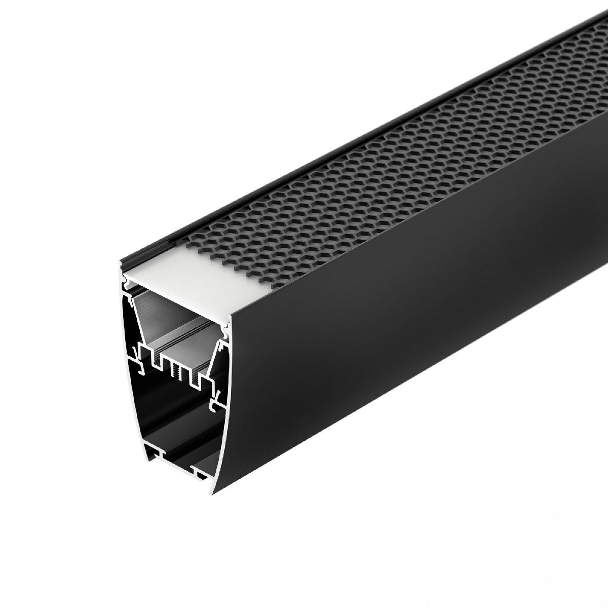 Алюминиевый профиль Arlight LINE-5075-U-HONEYCOMB-2000 BLACK 044885 Алюминиевый профиль Arlight LINE-5075-U-HONEYCOMB-2000 BLACK 044885