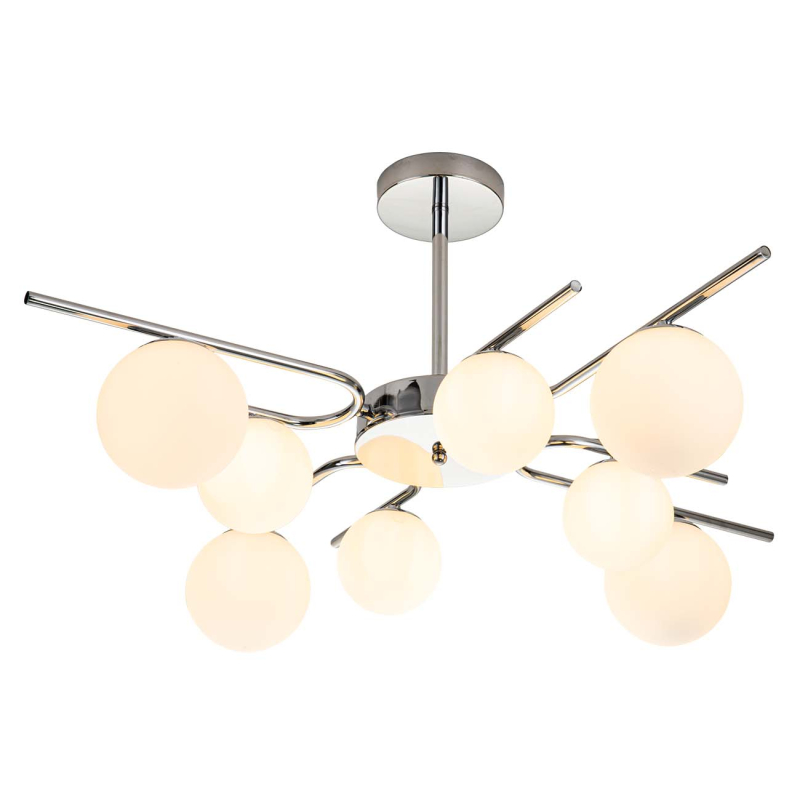 Люстра на штанге Escada Sphere 642/8P Silver Люстра на штанге Escada Sphere 642/8P Silver