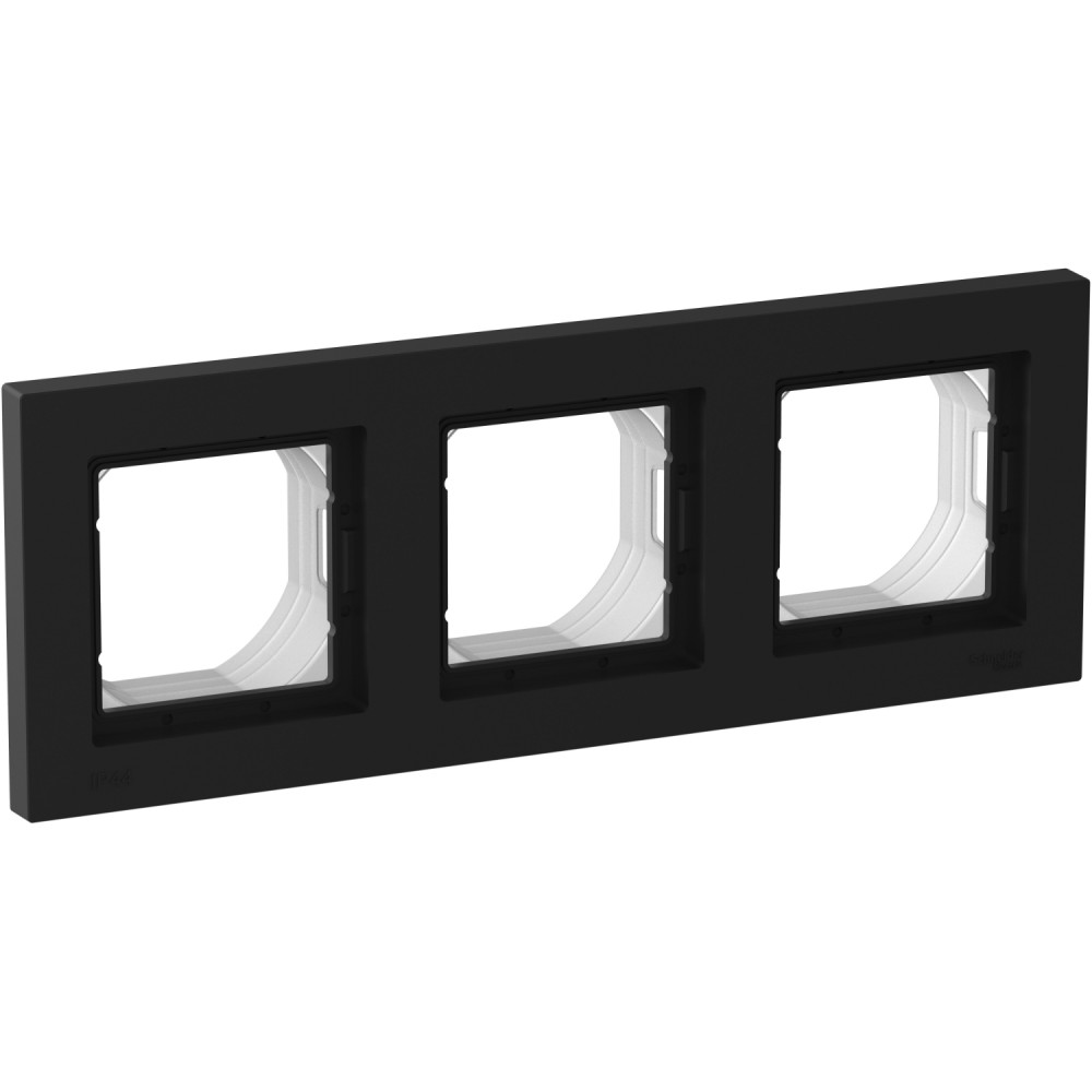 Рамка 3-ая Systeme Electric AtlasDesign Aqua Карбон ATN441003