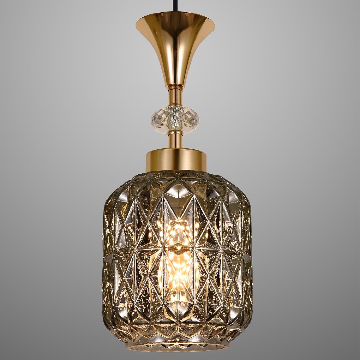 Подвесная люстра Reluce 02003-0.9-05L SMOKE