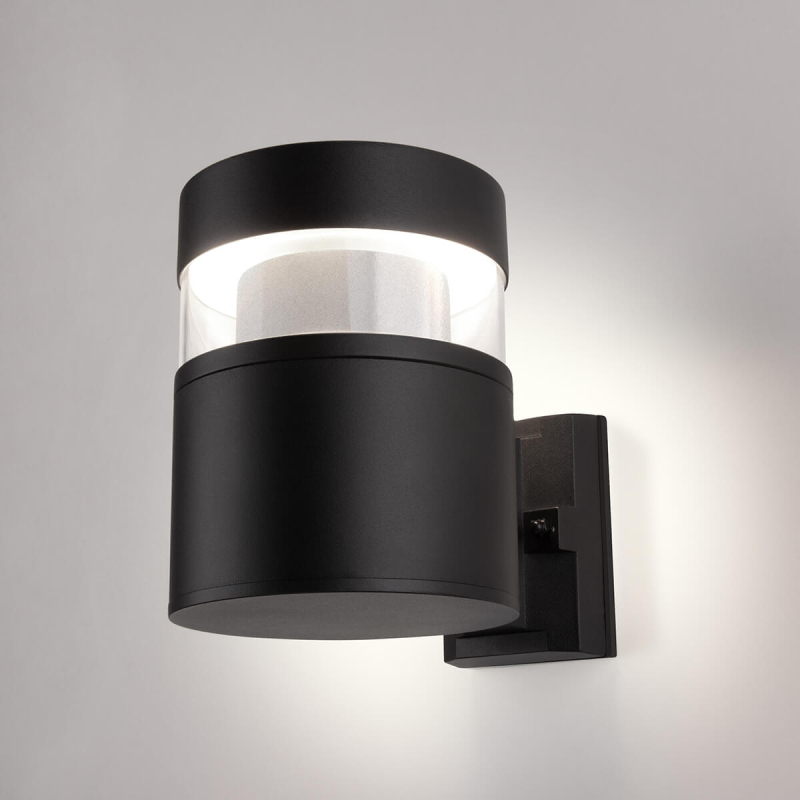 Уличный настенный светодиодный светильник Elektrostandard 1530 Techno Led чёрный 4690389163289 Уличный настенный светодиодный светильник Elektrostandard 1530 Techno Led чёрный 4690389163289
