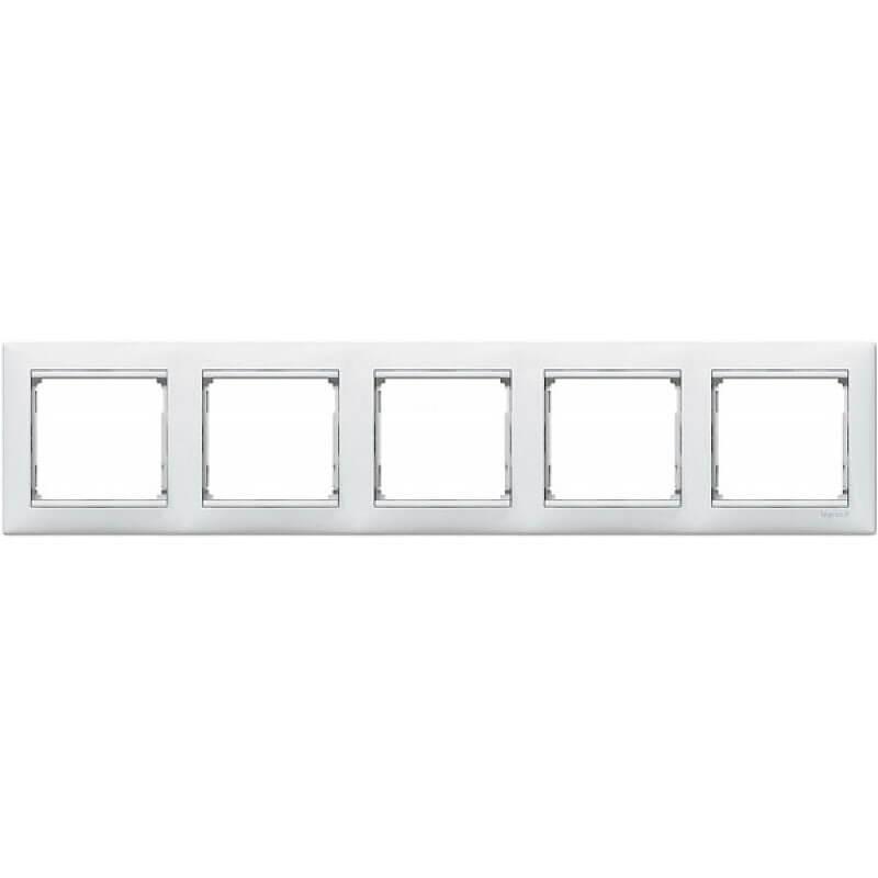 Рамка 5-постовая Legrand Valena белая 774455