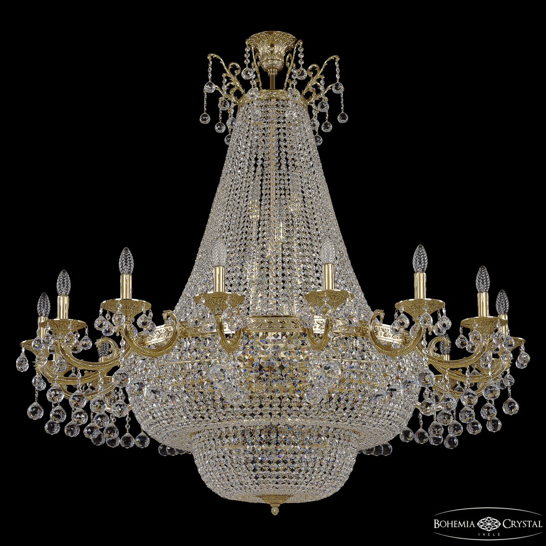 Потолочная люстра Bohemia Ivele Crystal 2210H208/16/123IV/Y1 G Balls