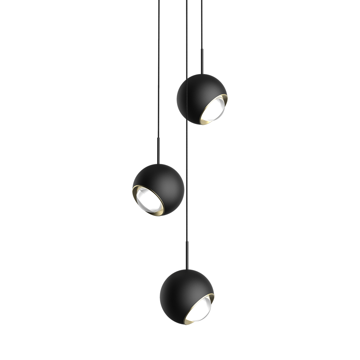 Подвесной светильник DeLight Collection MD2826-3B black/gold