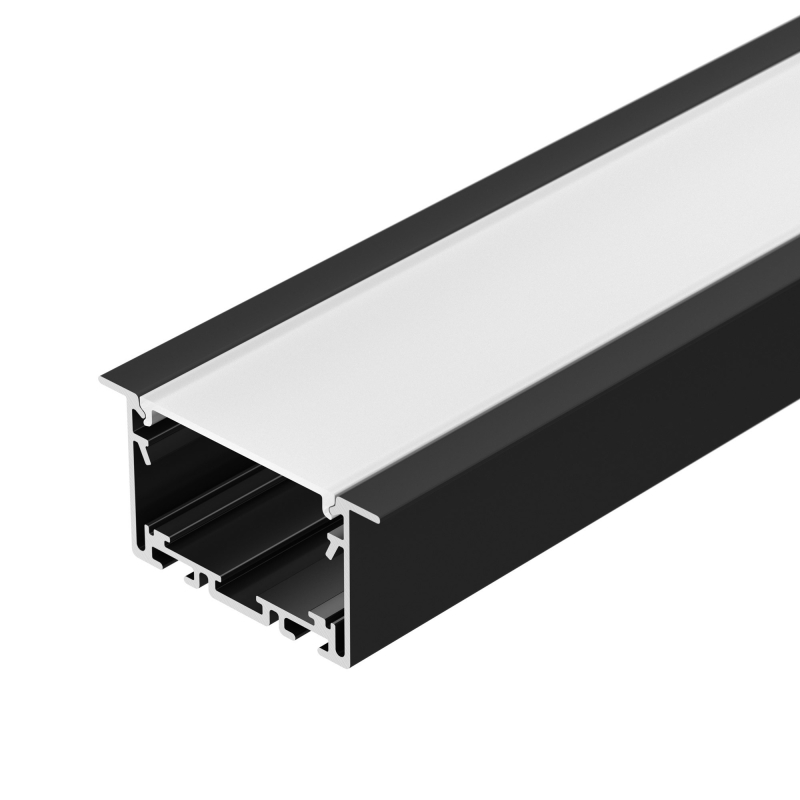 Алюминиевый профиль Arlight S2-Linia69-F-2500 Seamless Black 033534 Алюминиевый профиль Arlight S2-Linia69-F-2500 Seamless Black 033534