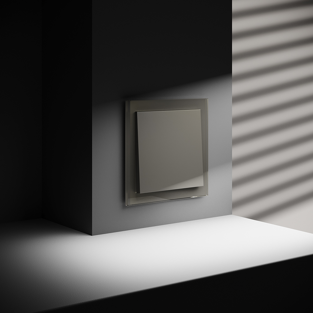 Выключатель с самовозвратом одноклавишный Voltum S70 VLS010604 (шелк)